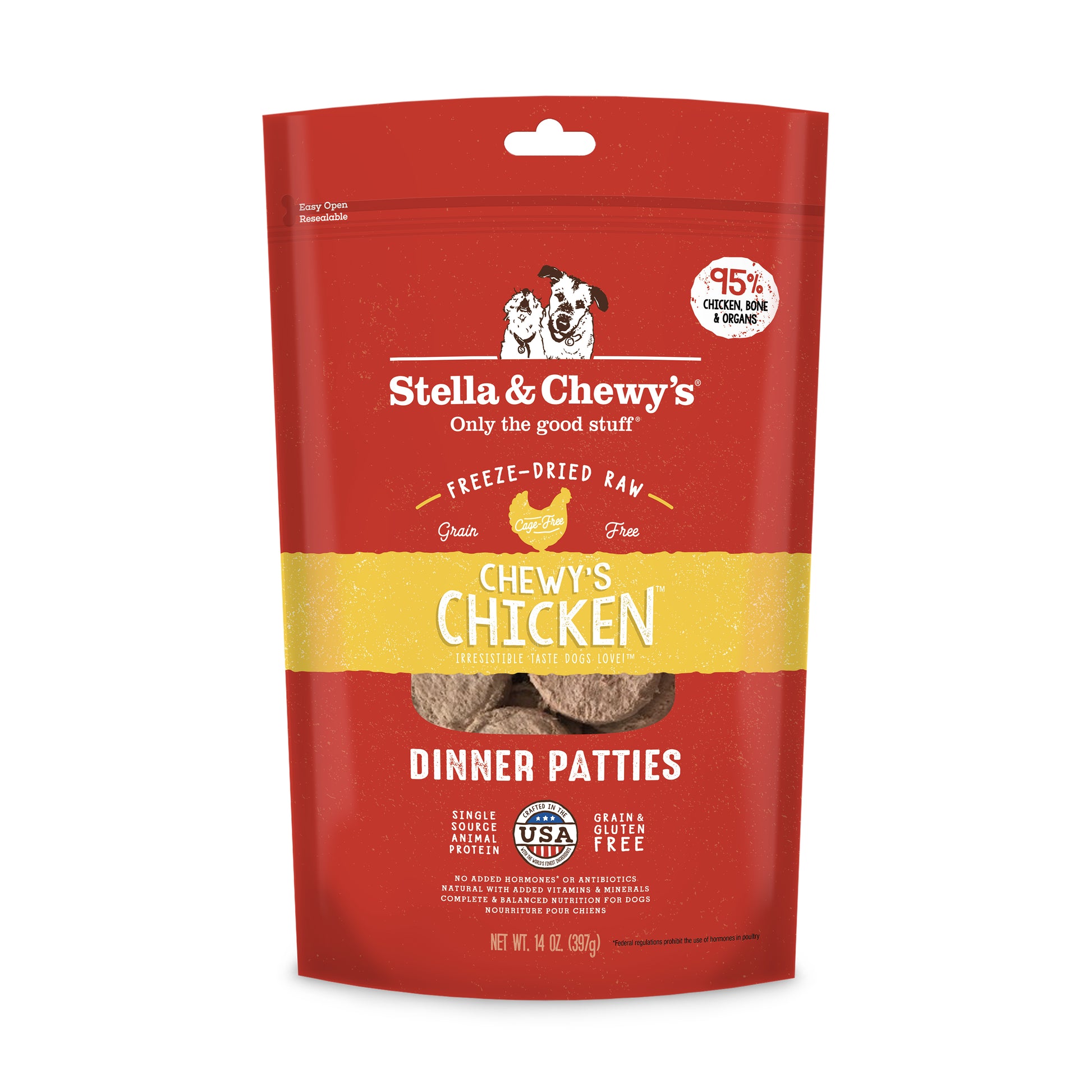 Stella & Chewy's Freeze-Dried Raw Chew's Chicken Dinner Patties