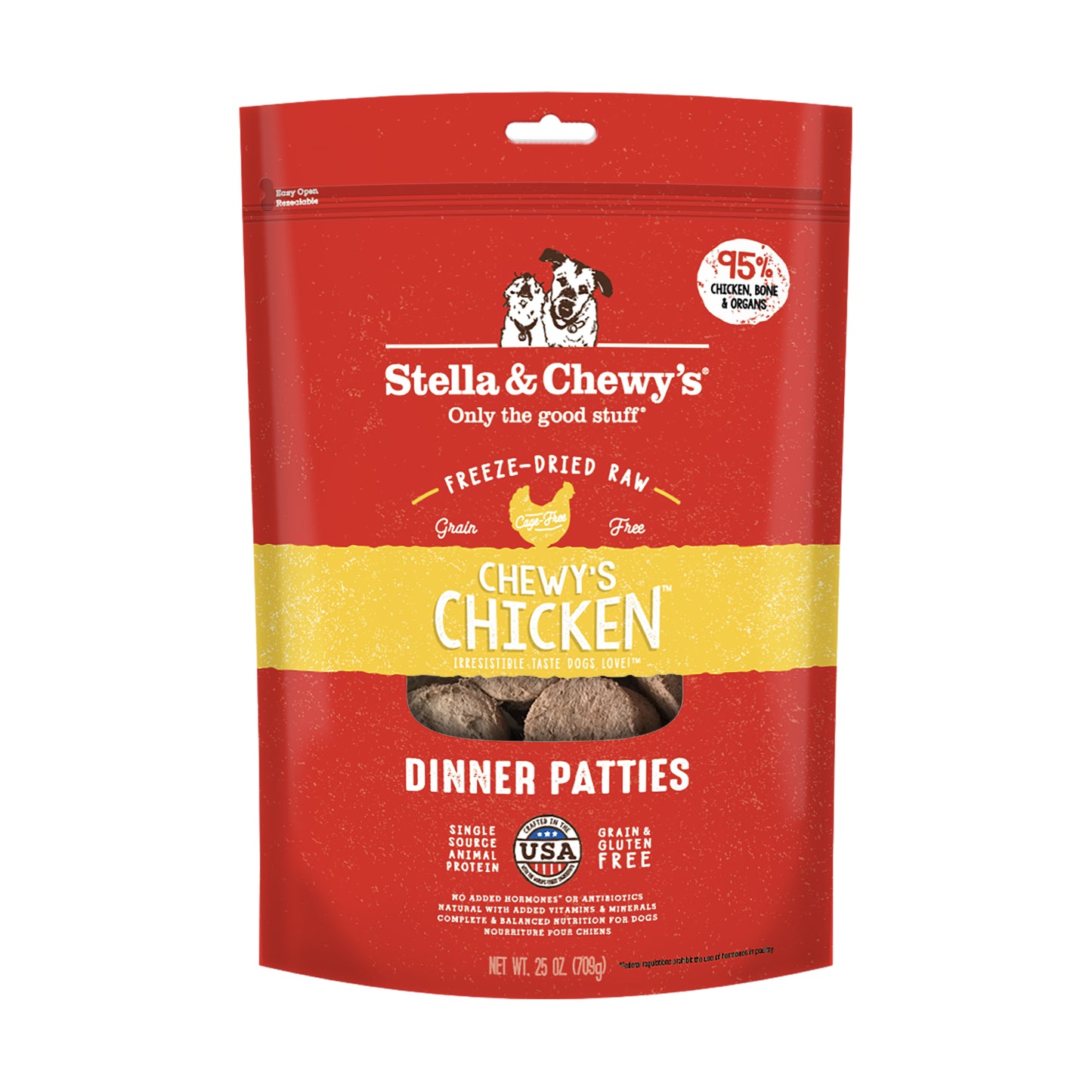 Stella & Chewy's Chew's Chicken Freeze-Dried Raw Dinner Patties