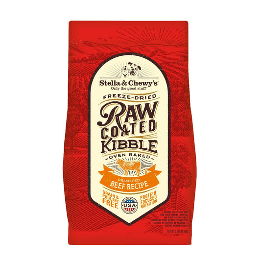 Stella & Chewy's Freeze-Dried Raw Coated Kibble Grass-Fed Beef Grain-Free Dog Food