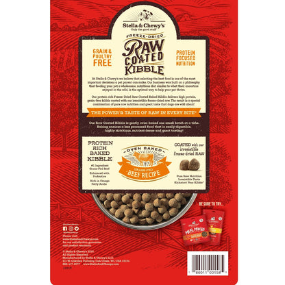 Stella & Chewy's Freeze-Dried Raw Coated Kibble Grass-Fed Beef Grain-Free Dog Food