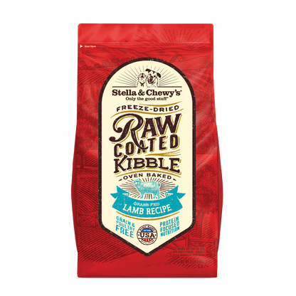 Stella & Chewy's Freeze-Dried Raw Coated Kibble Grass-Fed Lamb Grain-Free Dog Food