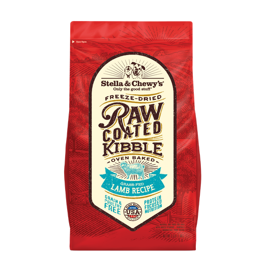 Stella & Chewy's Freeze-Dried Raw Coated Kibble Grass-Fed Lamb Grain-Free Dog Food