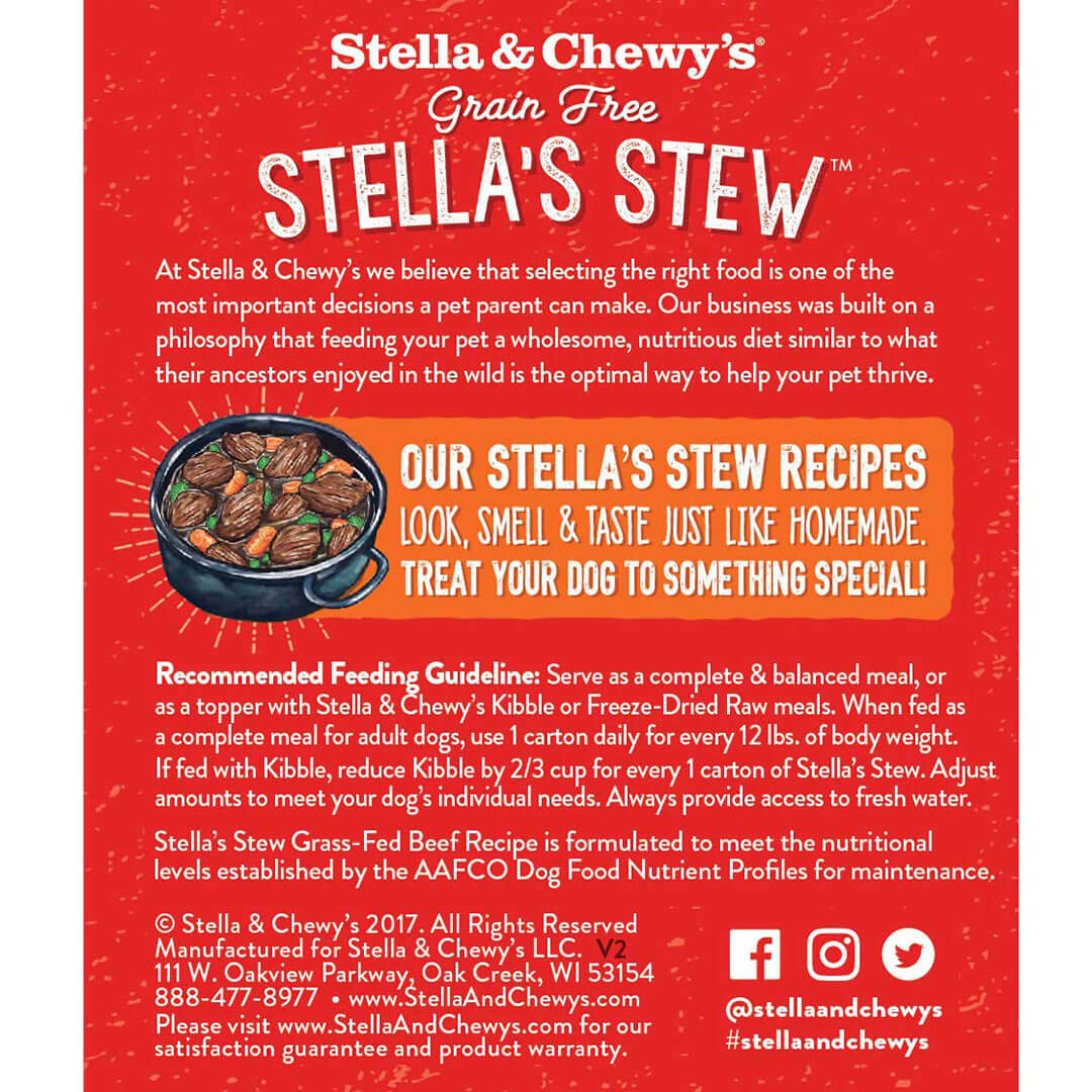 Stella & Chewy's Grass-Fed Beef Recipe Stew