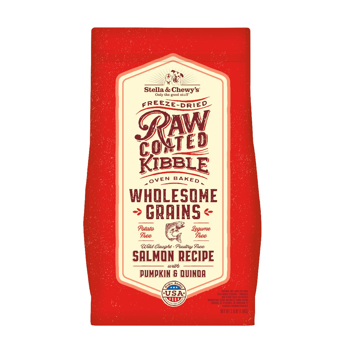 Stella & Chewy's Raw Coated Kibble Food with Wholesome Grains