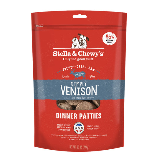 Stella & Chewy's Simply Venison Freeze-Dried Raw Dinner Patties