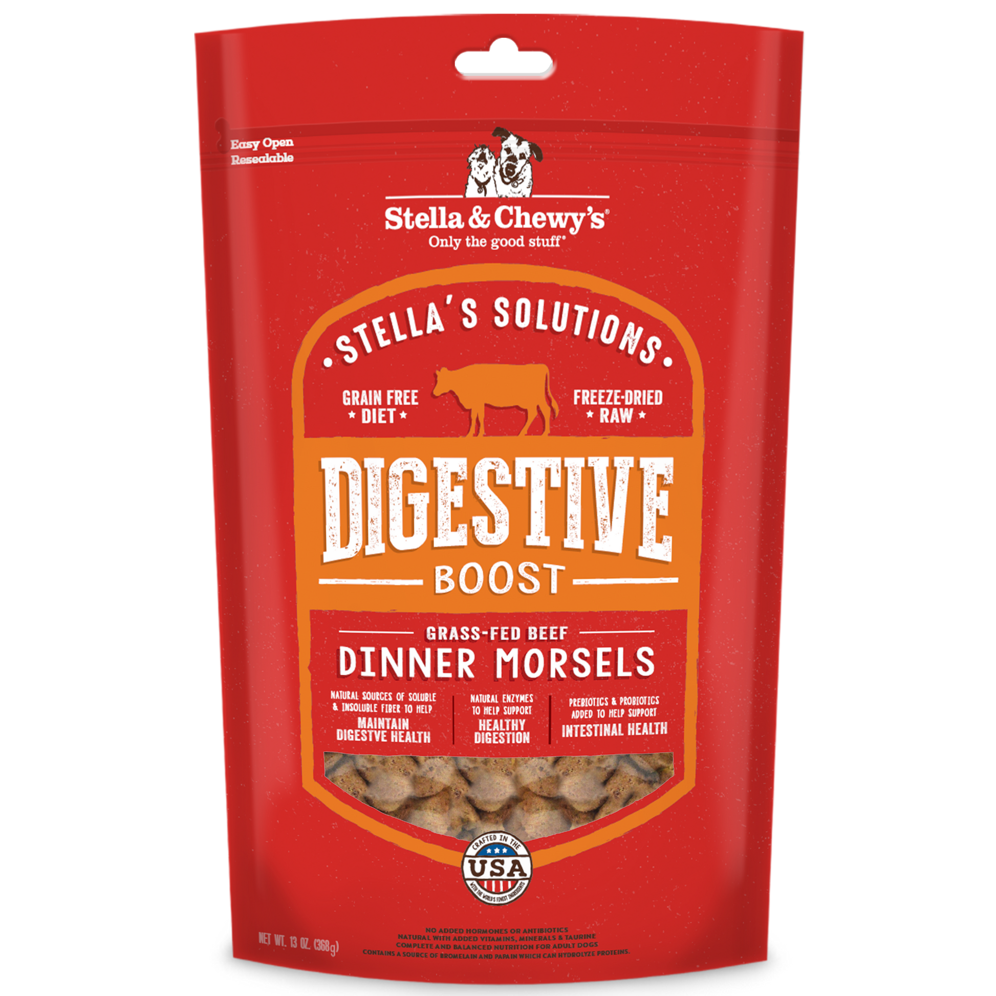 Stella & Chewy's Stella's Solutions Digestive Boost Beef Freeze-Dried Raw Mixers & Toppers