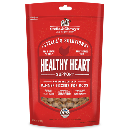 Stella & Chewy's Stella's Solutions Healthy Heart Support Chicken Freeze-Dried Raw Dog Meal or Topper