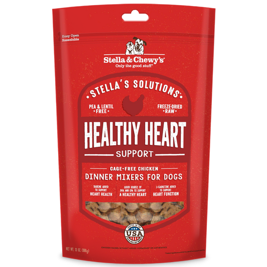 Stella & Chewy's Stella's Solutions Healthy Heart Support Chicken Freeze-Dried Raw Dog Meal or Topper