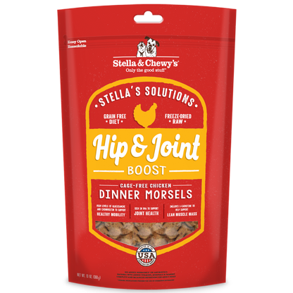 Stella & Chewy's Stella's Solutions Hip & Joint Boost Chicken Freeze-Dried Raw Dog Meal or Topper