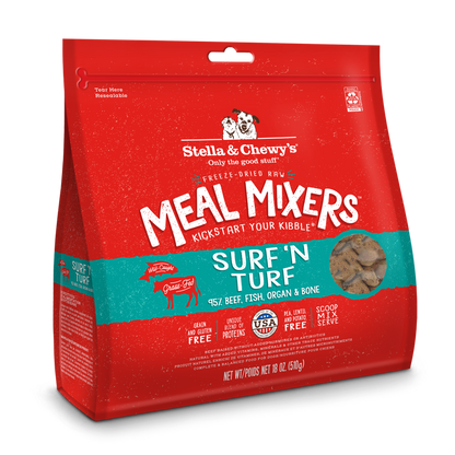 Stella & Chewy's Surf & Turf Freeze-Dried Raw Dog Meal Mixers