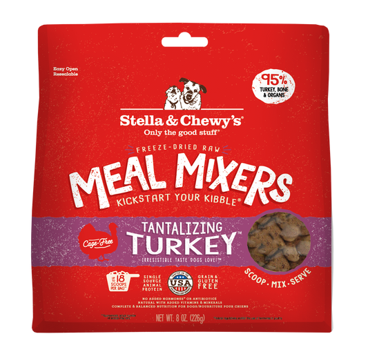 Stella & Chewy's Tantalizing Turkey Freeze-Dried Raw Dog Meal Mixers