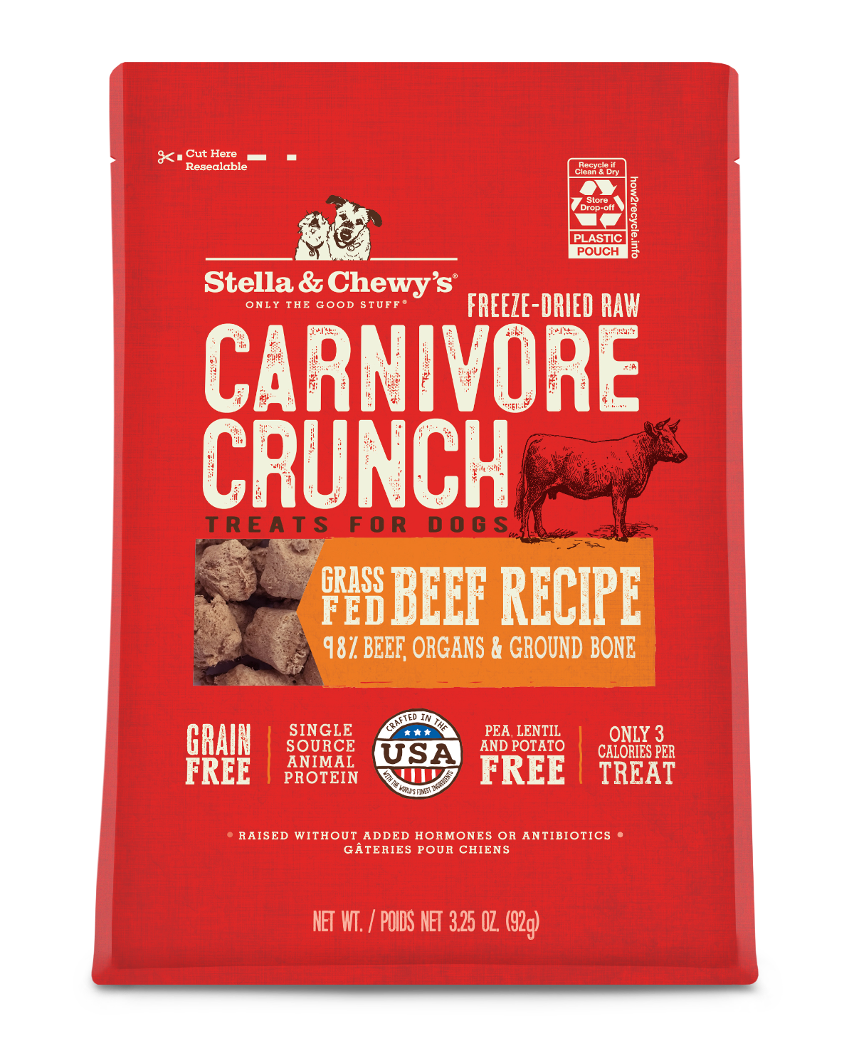 Stella and Chewy's Beef Freeze-Dried Raw Dog Treats