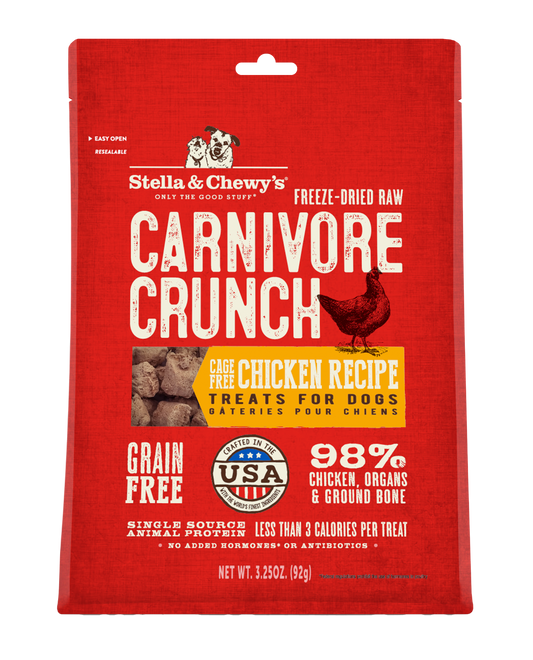 Stella and Chewy's Chicken Carnivore Crunch Freeze-Dried Raw Dog Treats