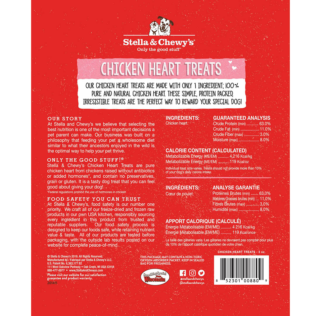 Stella and Chewy's Chicken Heart Dog Treats