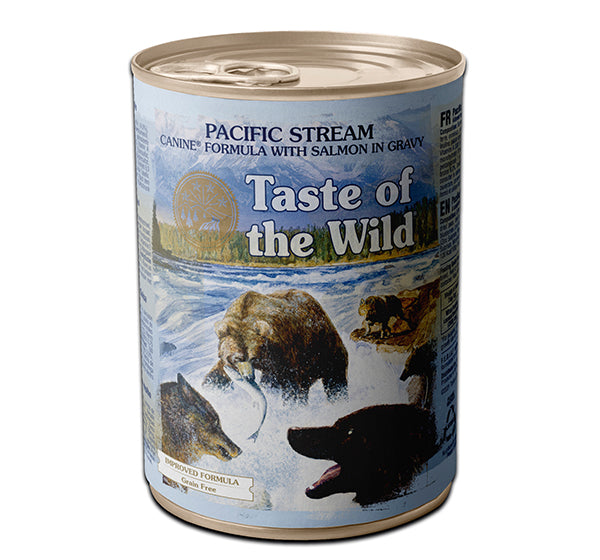 Taste of the Wild Pacific Stream with Salmon Dog Wet Food 390g