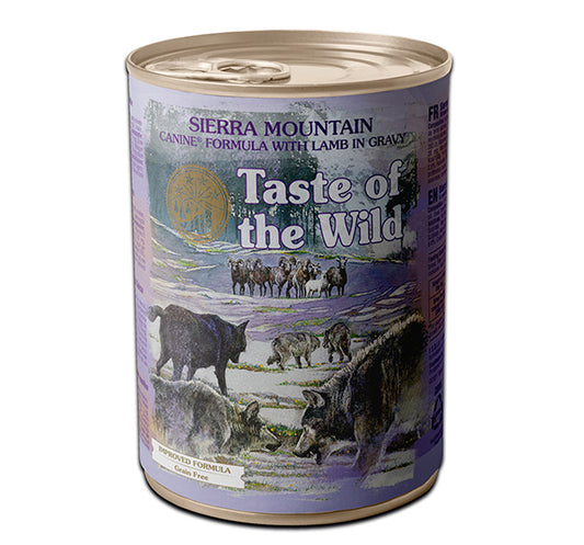 Taste of the Wild Sierra Mountain with Lamb Dog Wet Food 390g