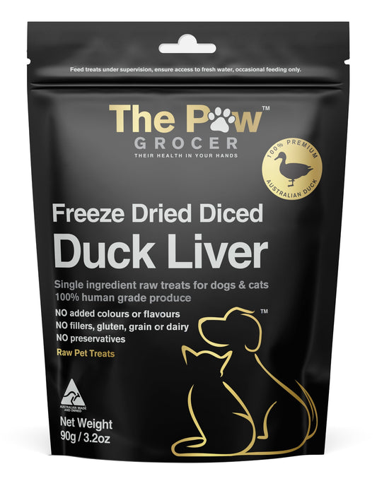 The Paw Grocer Black Label Responsibly Farmed Duck Liver Cat & Dog Treats