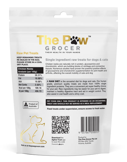 The Paw Grocer Freeze Dried Chicken Necks Cat & Dog Treats