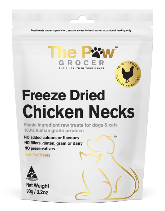 The Paw Grocer Freeze Dried Chicken Necks Cat & Dog Treats