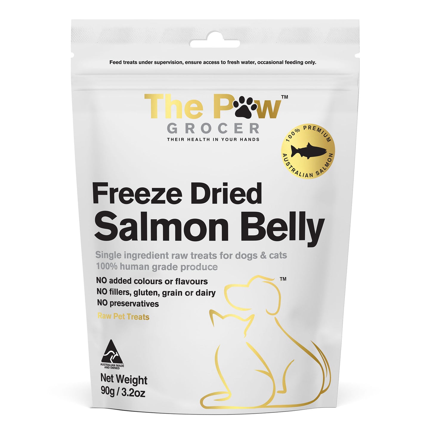 The Paw Grocer Freeze Dried Salmon Belly Cat & Dog Treats