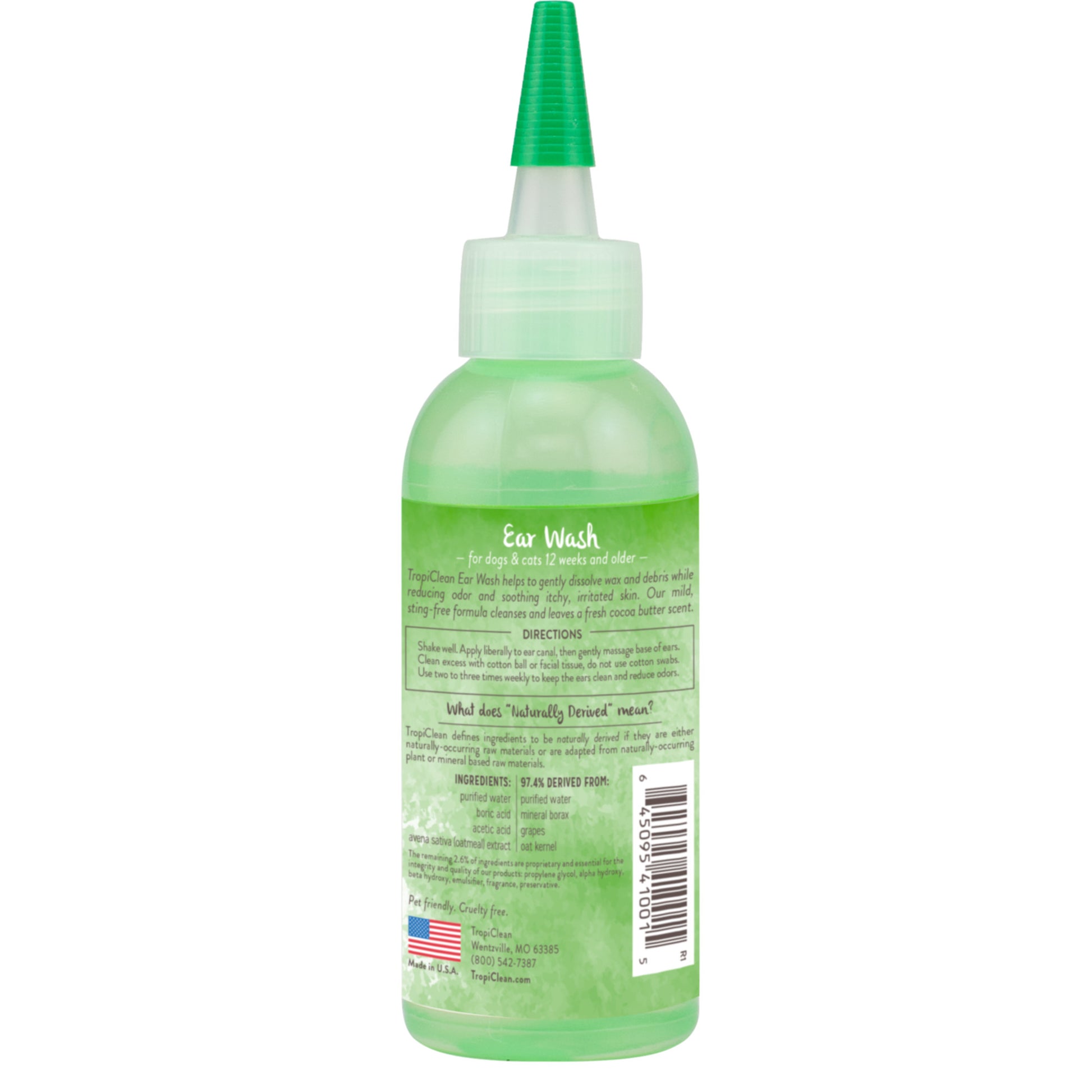 pet ear wash alcohol free