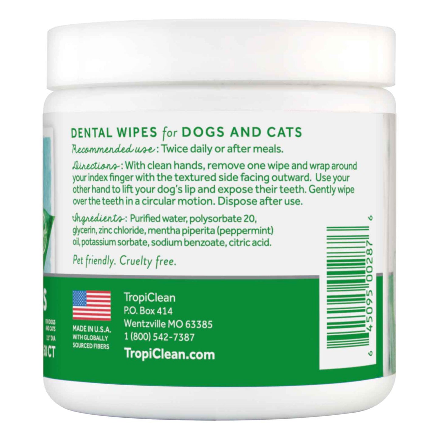 tropiclean dental wipes