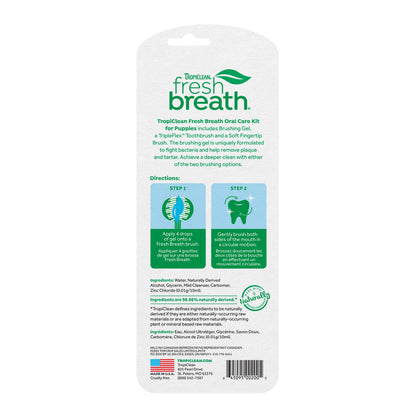 TropiClean Fresh Breath Oral Care Kit for Small and Medium Dogs