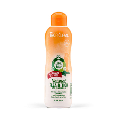 TropiClean Natural Maximum Strength Flea & Tick Shampoo for Dogs