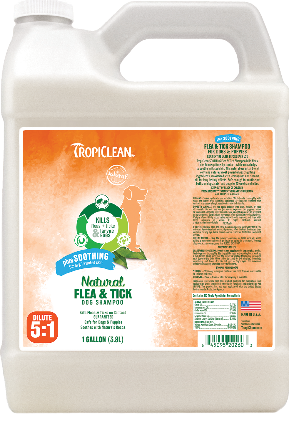 soothing flea and tick shampoo