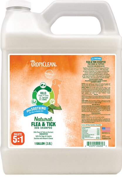 soothing flea and tick shampoo