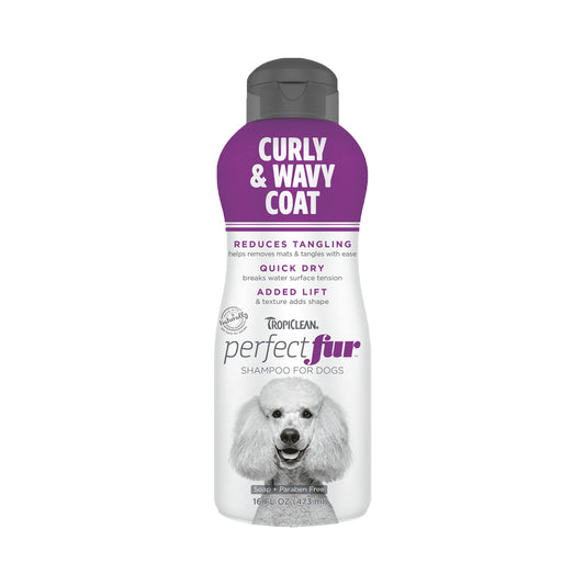 tropiclean pet shampoo for curly and wavy coat