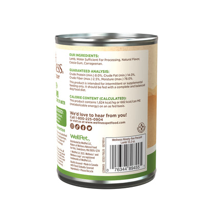 Wellness 95% Lamb Grain-Free Mixer or Topper Dog Wet Food