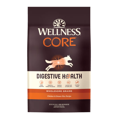 Wellness CORE Digestive Health Dog Food with Chicken and Brown Rice for Optimal Gut Health