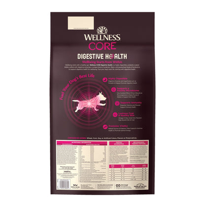 Wellness CORE Digestive Health Dog Food with Chicken and Brown Rice for Optimal Gut Health