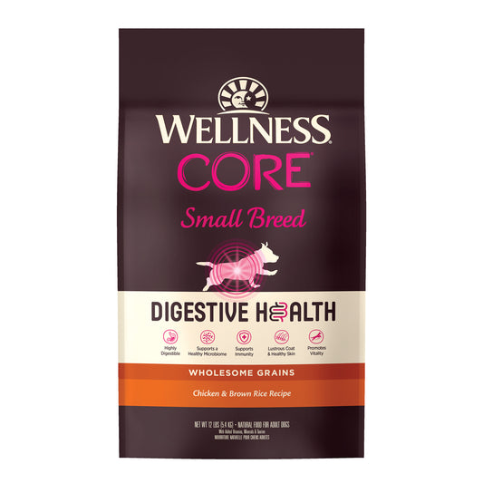 Wellness CORE Digestive Health Dog Food with Chicken and Brown Rice for Optimal Gut Health