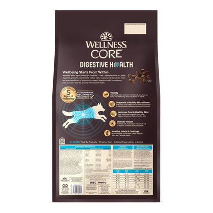 Wellness CORE Digestive Health Dog Food with Whitefish and Brown Rice for Optimal Gut Health