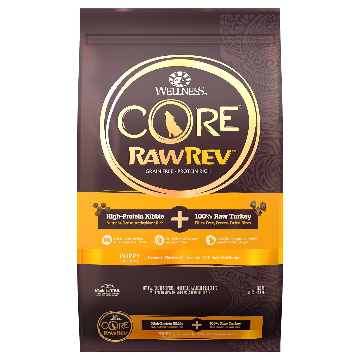 Wellness CORE RawRev Turkey Puppy Grain-Free Dog Food with Freeze-Dried Raw Pieces