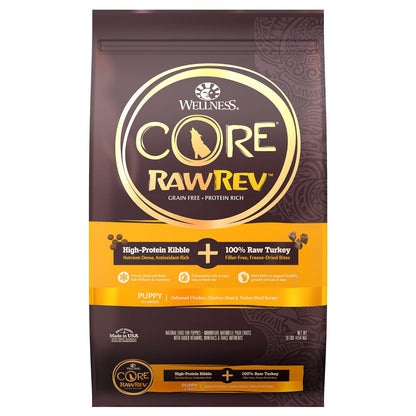 Wellness CORE RawRev Turkey Puppy Grain-Free Dog Food with Freeze-Dried Raw Pieces