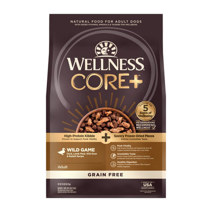 Wellness CORE RawRev Wild Game Grain-Free Dog Food with Freeze-Dried Raw Lamb Pieces