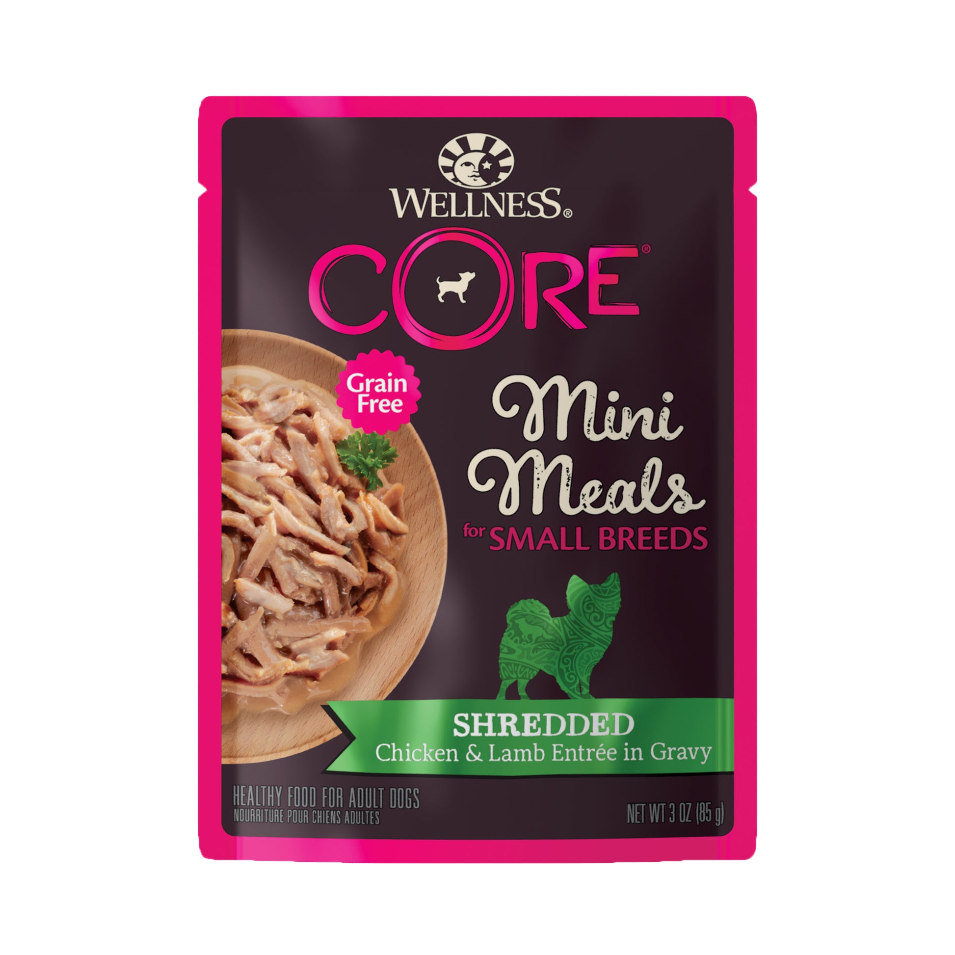 Wellness CORE Small Breed Mini Meals shredded chicken and lamb wet food