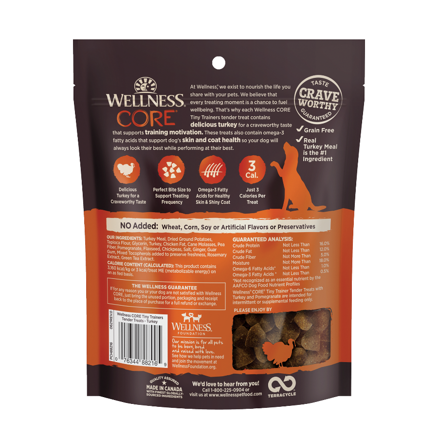 Wellness CORE Tiny Trainers Turkey & Pomegranate Dog Treats