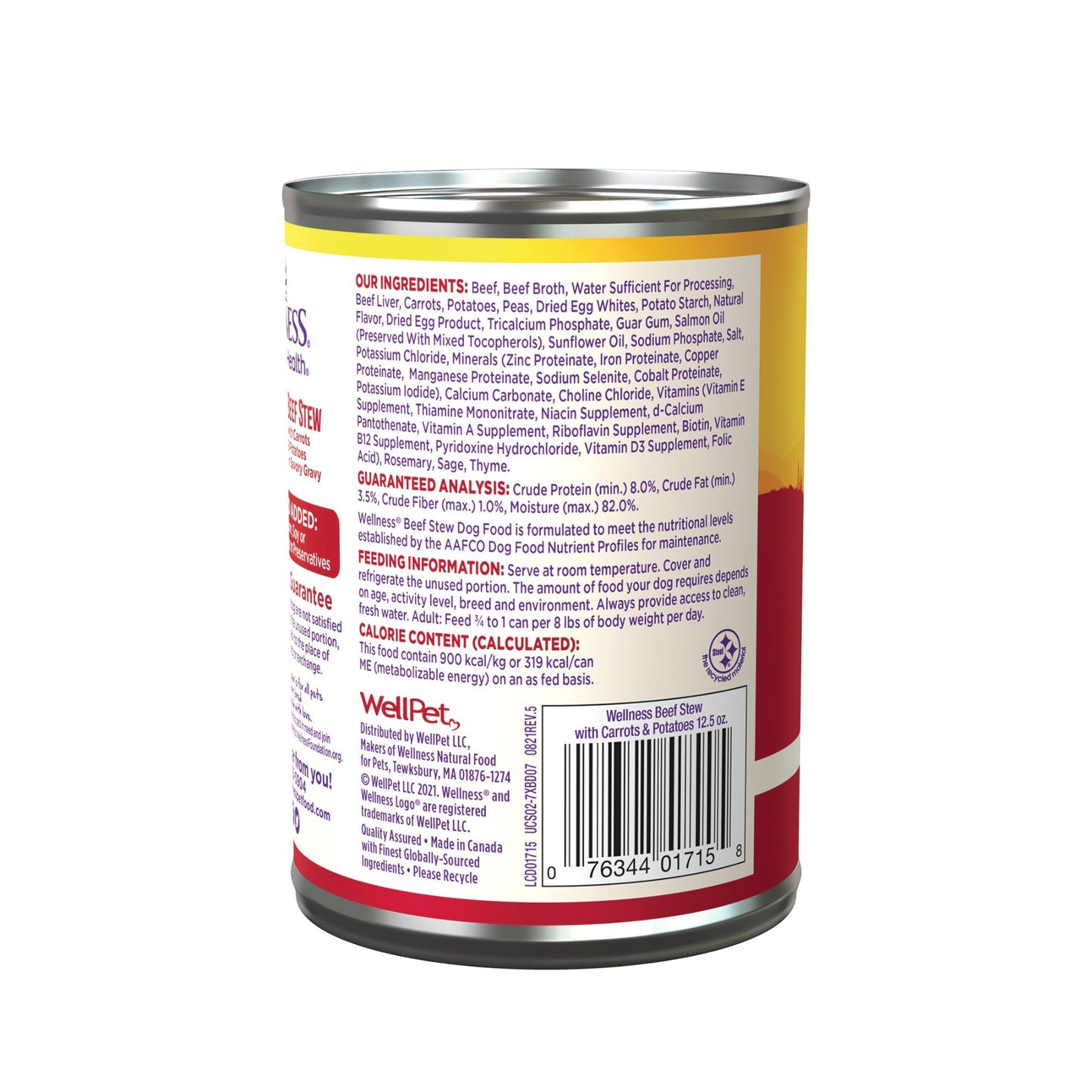 Wellness Complete Health Grain-Free Beef Stew with Carrots & Potatoes Canned Dog Wet Food