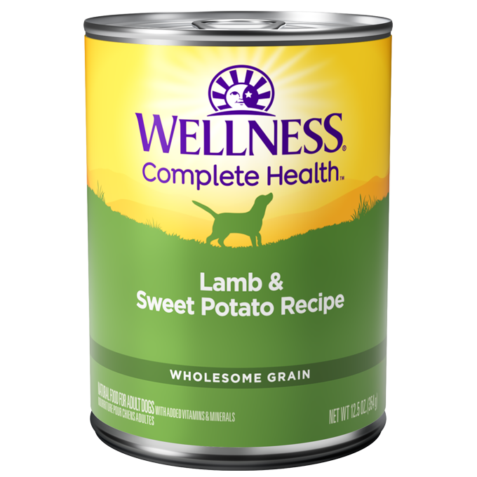 Wellness Complete Health Lamb & Sweet Potato Canned Dog Wet Food for Adult Dogs