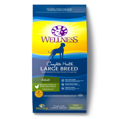 Wellness Complete Health Large Breed dry dog food with chicken and brown rice