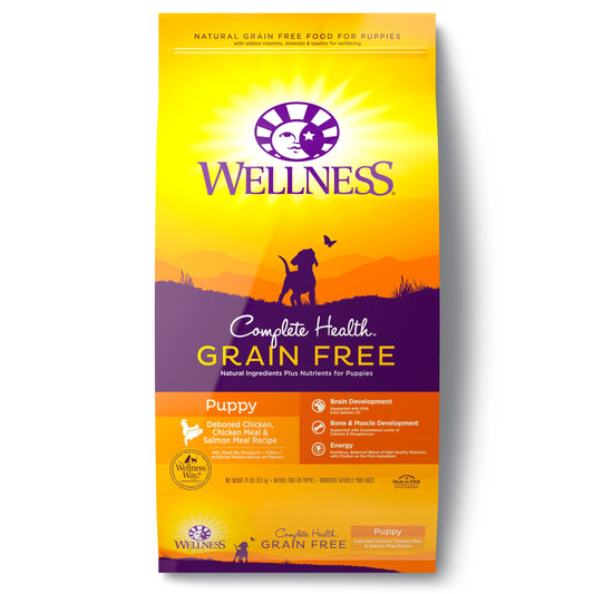 Wellness Complete Health Grain-Free Puppy dry food with chicken and salmon