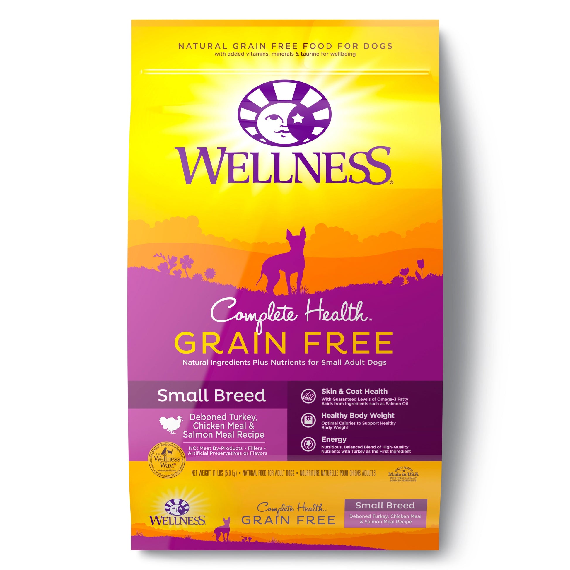 Wellness Complete Health Grain-Free Small Breed dry dog food with turkey and salmon