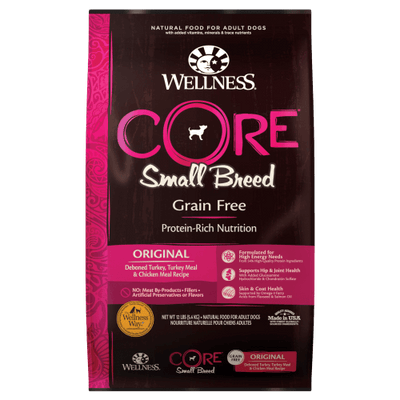 Wellness CORE Grain-Free Dry Dog Food for Small Breeds – Turkey & Chicken Recipe