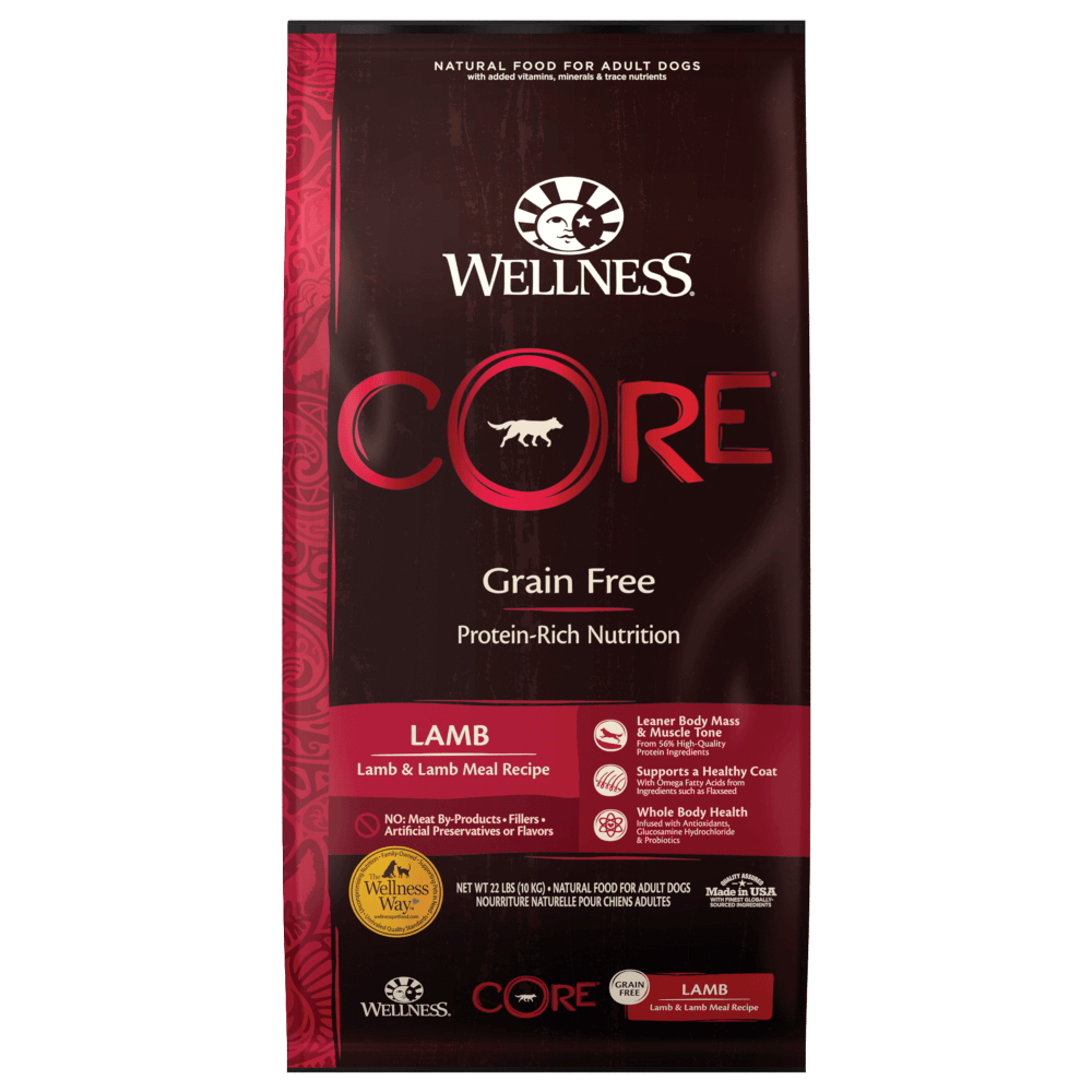 Wellness Core Wild Game Grain-Free dry dog food with lamb and lamb meal