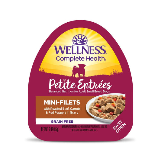 Wellness Petite Entrée mini-filets beef and veggie wet dog food