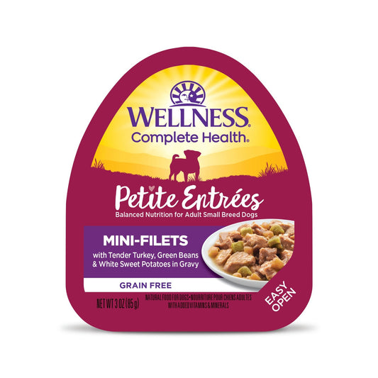 Wellness Petite Entrée mini-filets turkey and veggie wet dog food